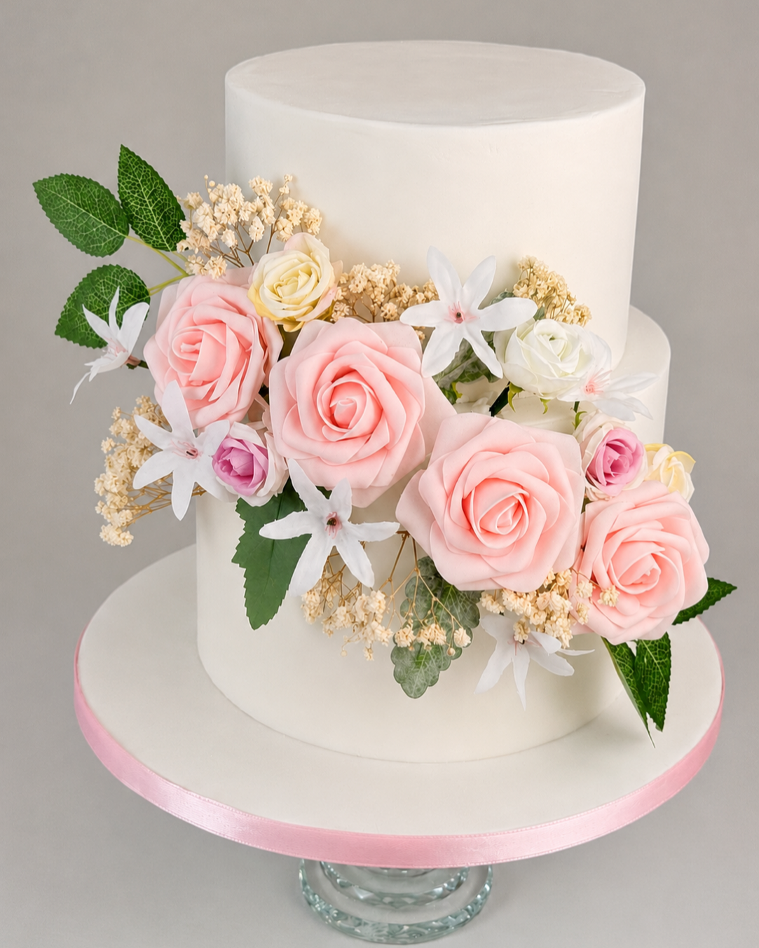 Floral celebration cake by Leemah Cakes N More